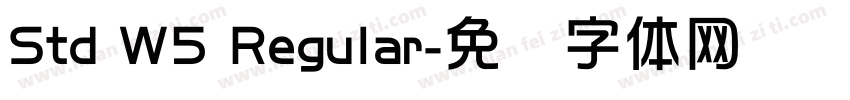 Std W5 Regular字体转换